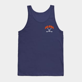 Oilers Hockey Small Logo Tank Top